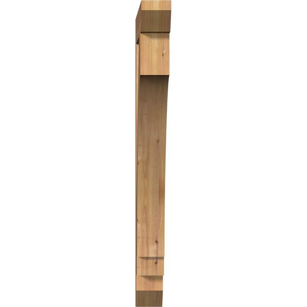 Imperial Slat Smooth Bracket, Western Red Cedar, 3 1/2W X 26D X 38H